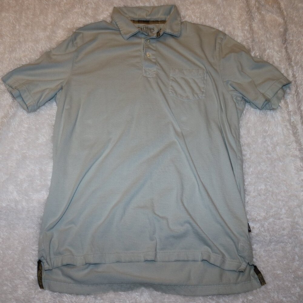 Chaps est. 1978 size L 100% cotton good shirt shows some wear